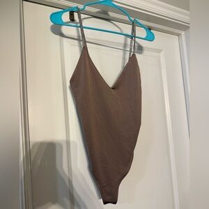 Forever 21 Bodysuit with Chain Straps